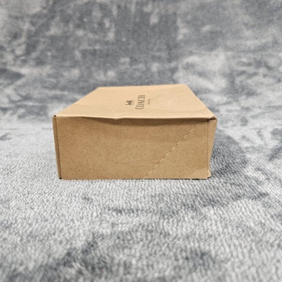 Coach Corner Zip Wristlet SIG PVC leather  F58035 Strap Khaki Black new open box - Picture 4 of 16